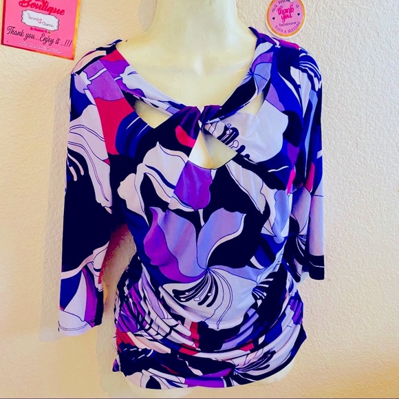 “Jennifer Lopez “ purple Blouse size “ M” - Picture 4 of 14